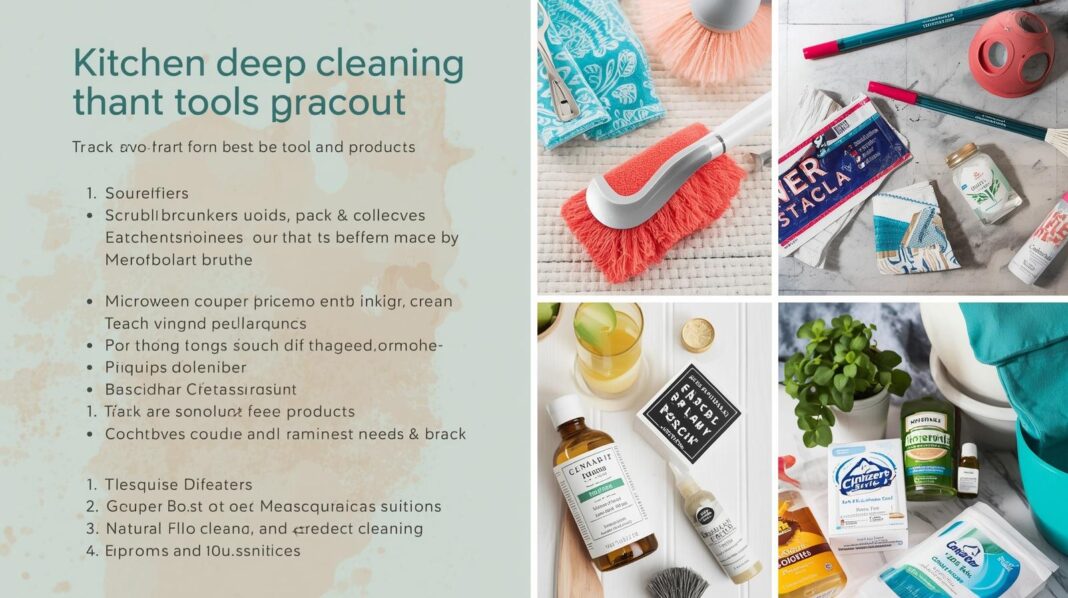 kitchen deep cleaning checklist