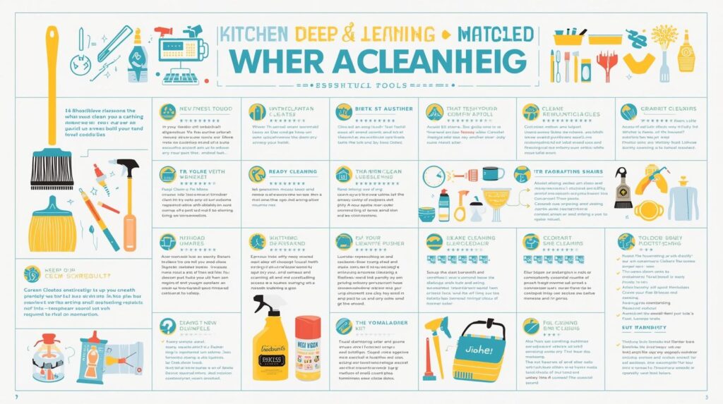 kitchen deep cleaning checklist