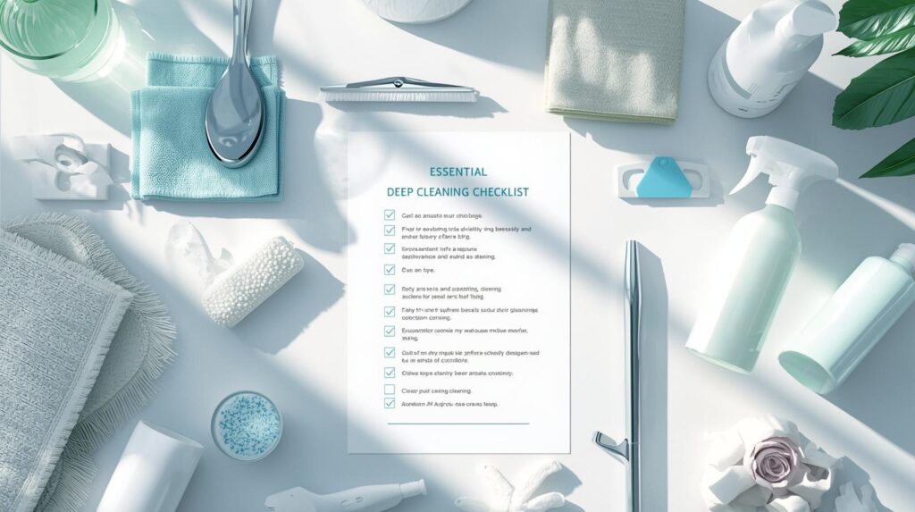 kitchen deep cleaning checklist