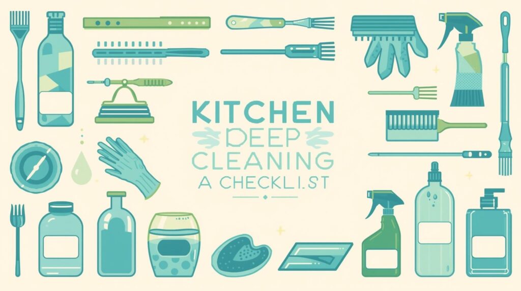 kitchen deep cleaning checklist