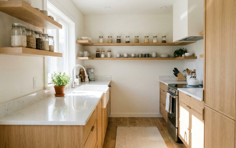 how to declutter a small kitchen